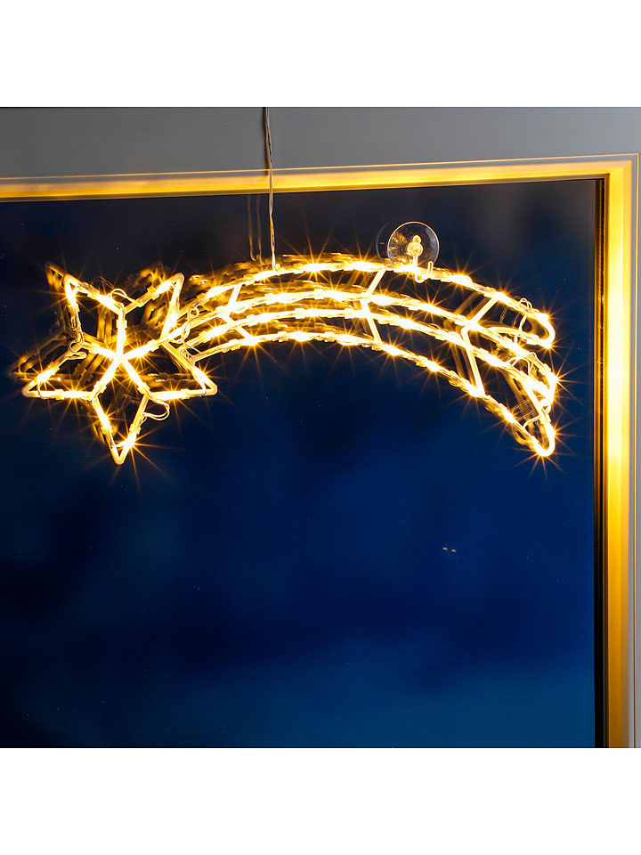 Dekoracyjna lampa LED w kolorze ciepłej bieli - 42 x 45 cm