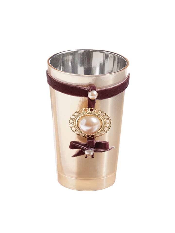 Decoratieve standaard lichtbruin/meerkleurig - (B)30 x (H)20 x (D)10 cm