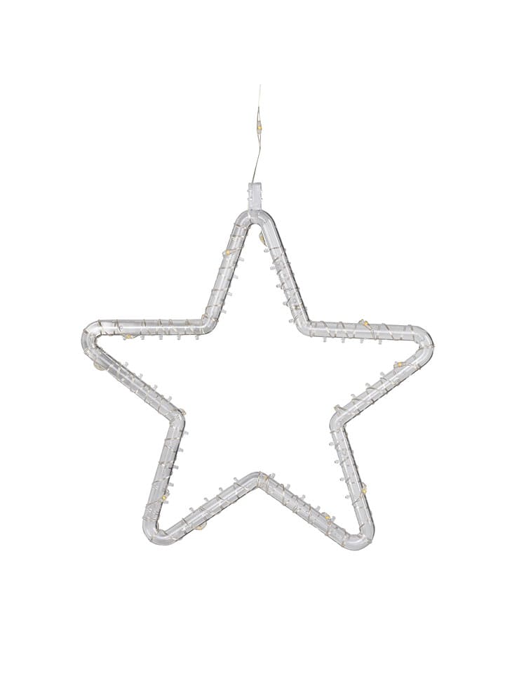 Zasłona świetlna LED "Star" w kolorze ciepłej bieli - 65 x 100 cm