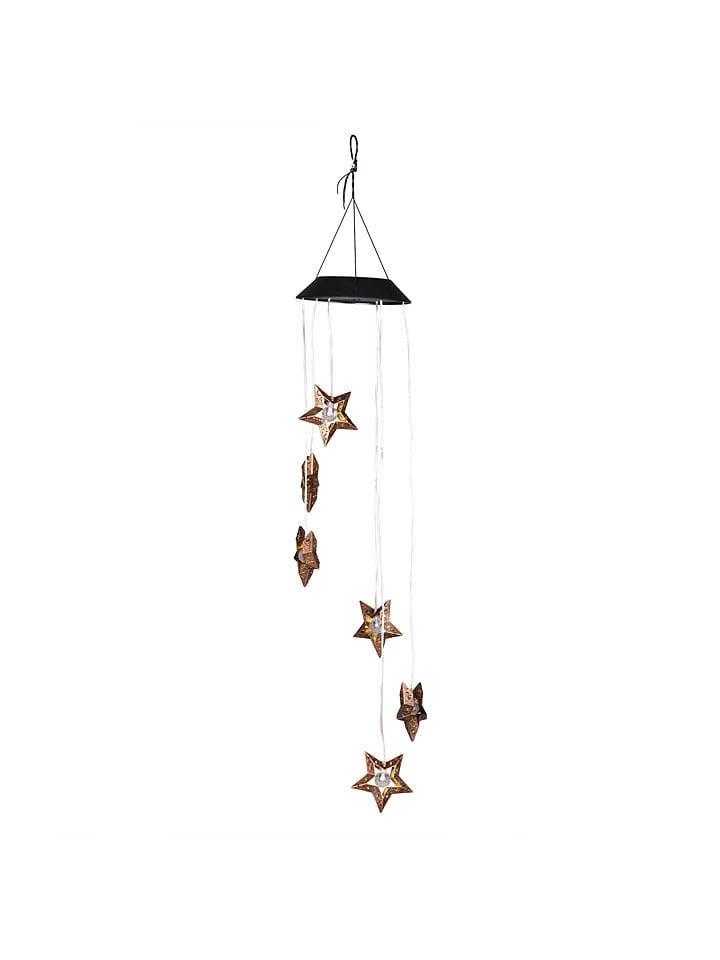 Solarna lampa dekoracyjna LED "Star dance" w kolorze złoto-szarym - dł. 70 cm