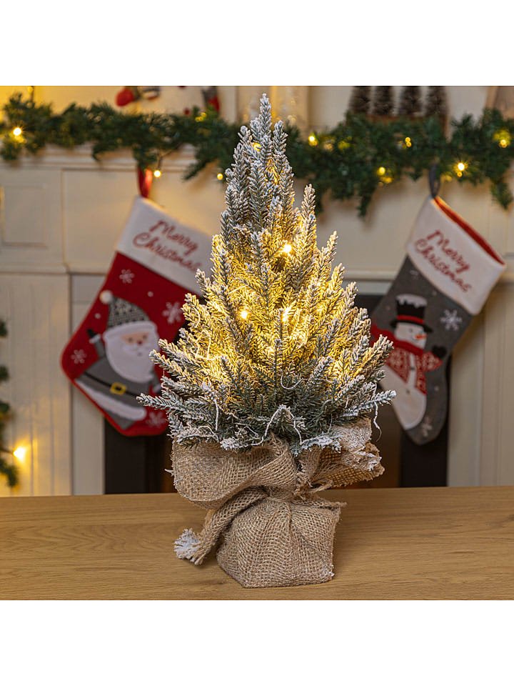 LED-Dekoleuchte ''Christmas Tree'' in Grün/ Weiß - (L)45 cm