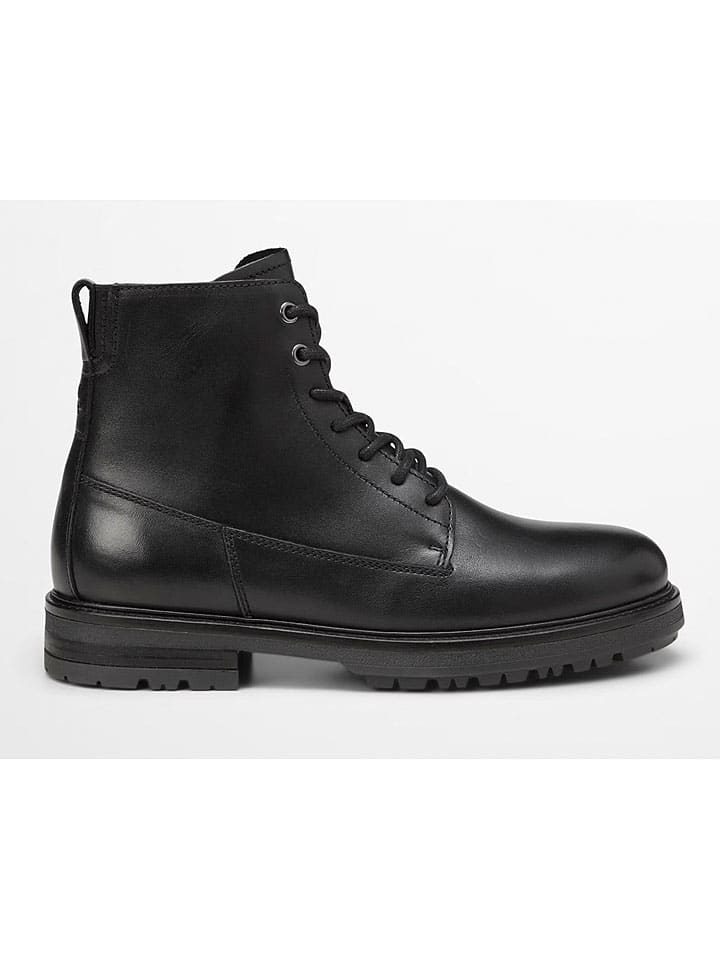 Leder-Boots "Rony" in Schwarz