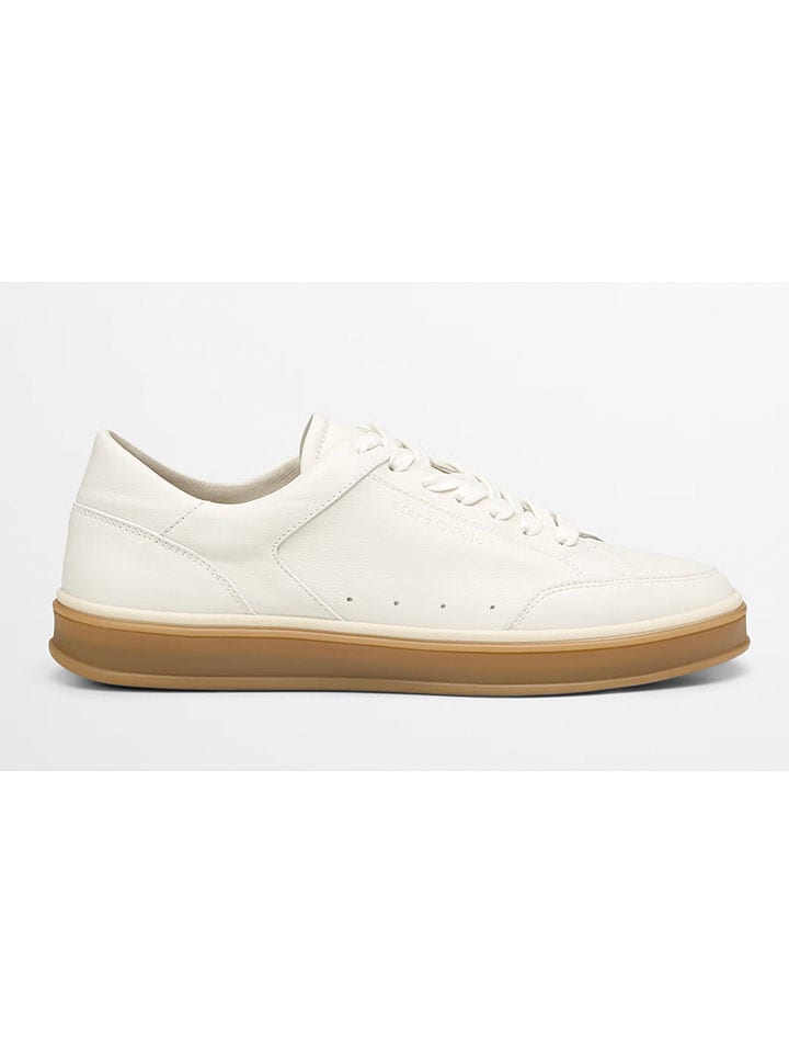 Leder-Sneakers "Enrique" in Creme