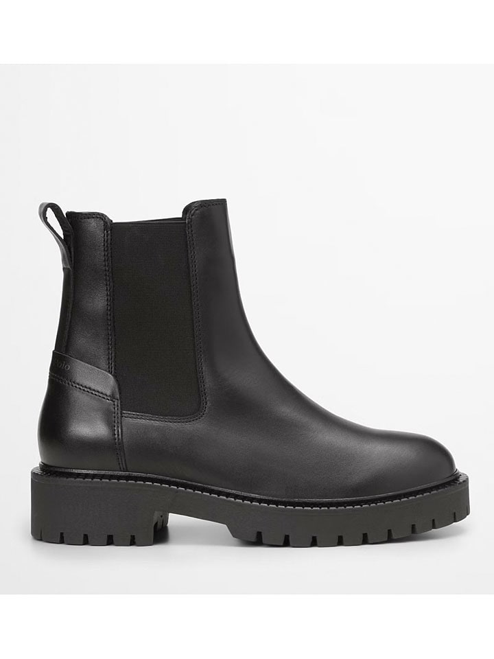 Leren chelseaboots "Phia" zwart