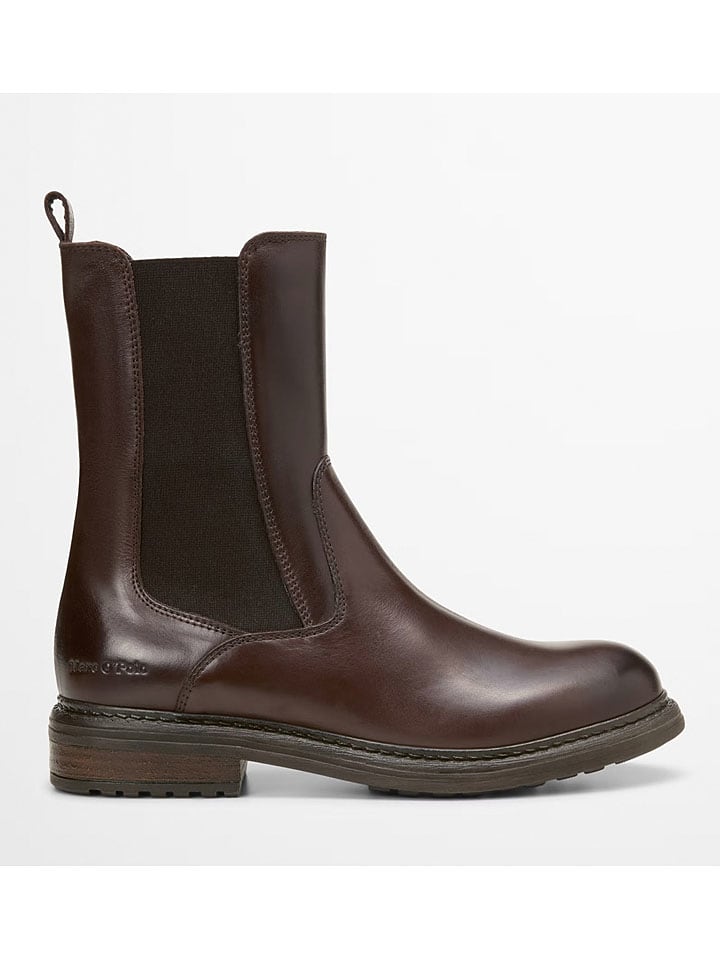 Leder-Chelsea-Boots "Cosi" in Braun