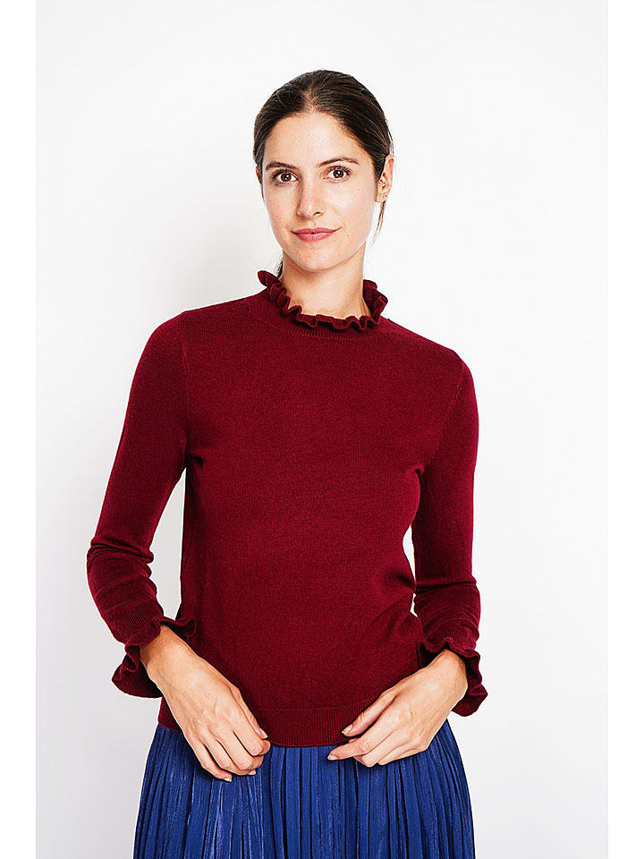 Sweter w kolorze bordowym