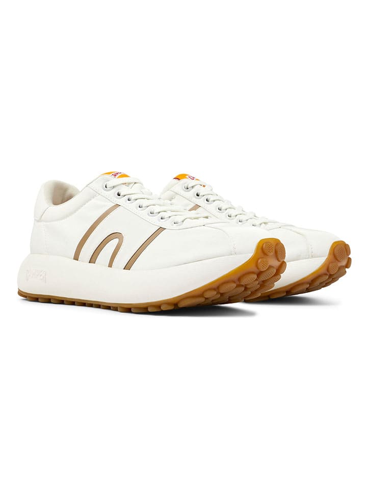 Sneakersy w kolorze kremowo-jasnobrązowym