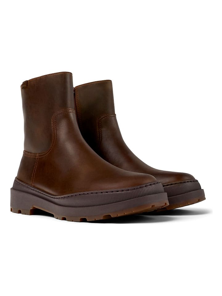 Leder-Boots in Braun