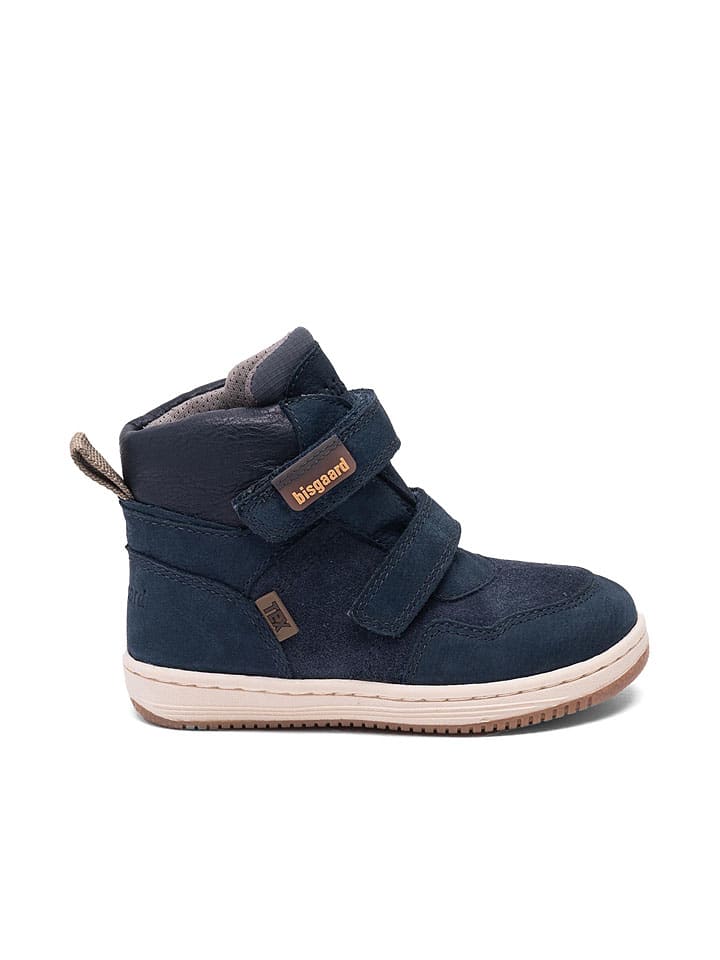 Leren boots "Matty" donkerblauw