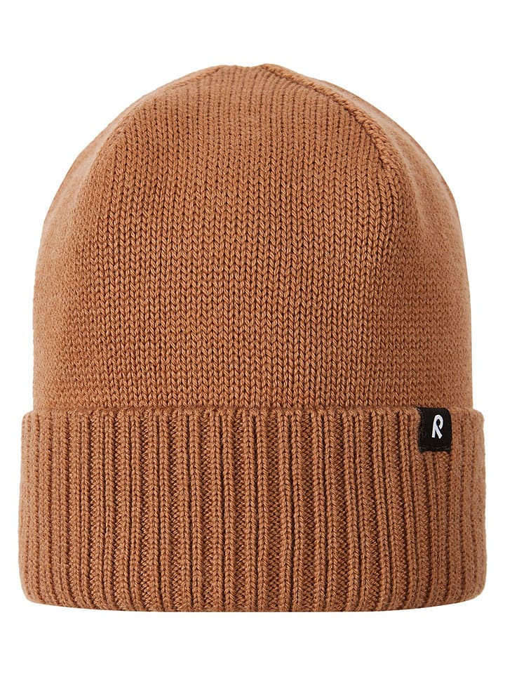Czapka beanie "Kalotti" w kolorze jasnobrązowym