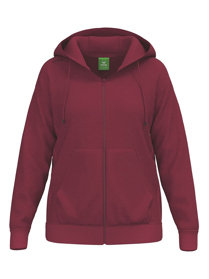 Sweatjacke in Bordeaux