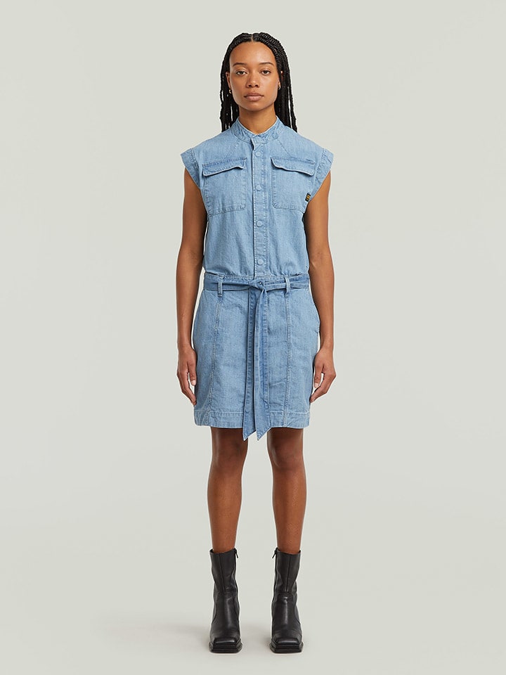 Jeanskleid in Hellblau