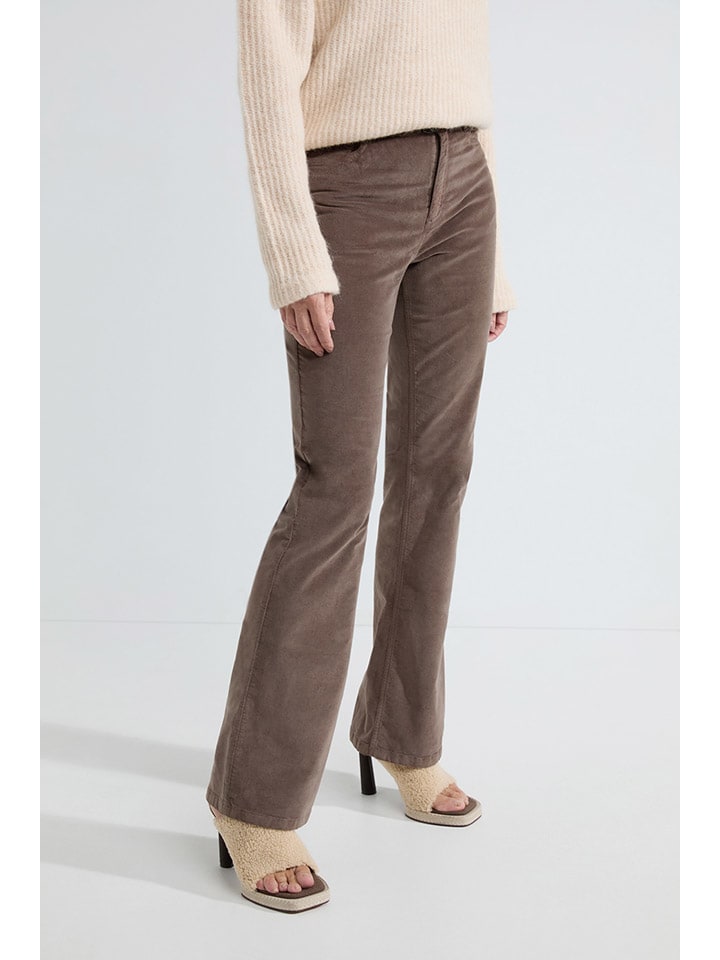 Spijkerbroek "Alessandro" - flare fit - bruin