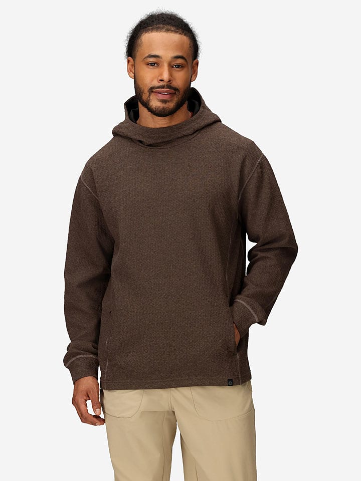 Hoodie "Ridge Tech" in Braun