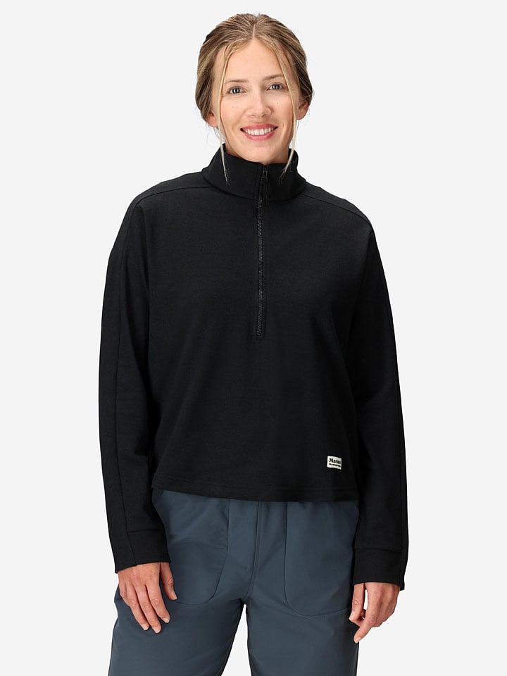 Sweatshirt "Redwood" in Schwarz