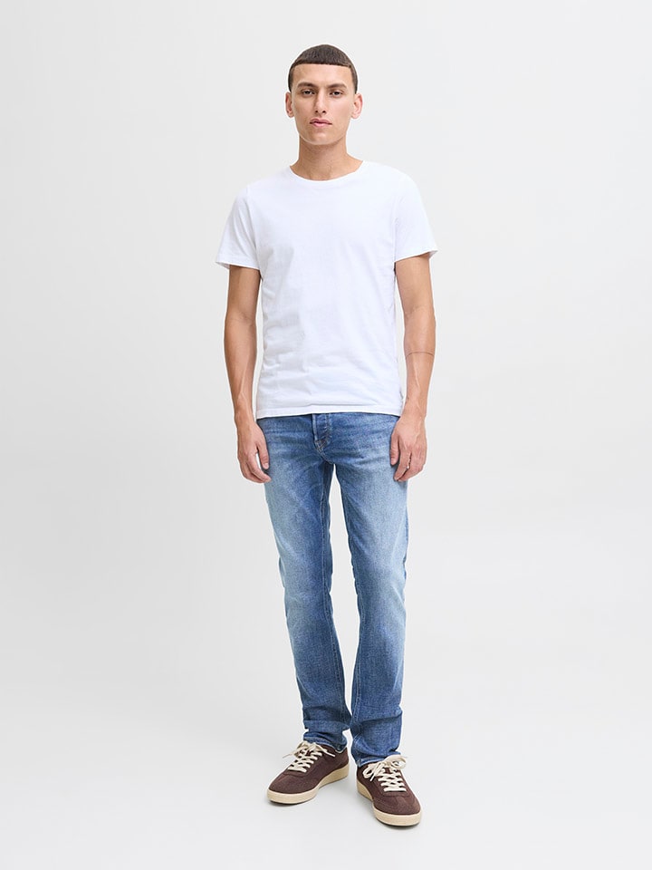 Dżinsy - Slim fit - w kolorze niebieskim