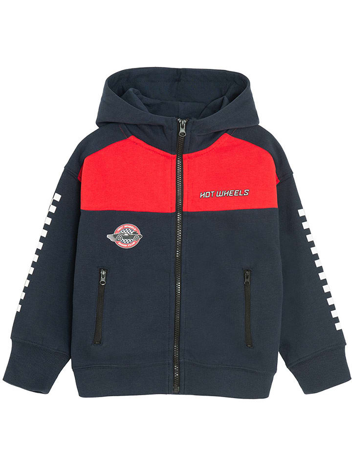 Bluza w kolorze granatowo-czerwonym