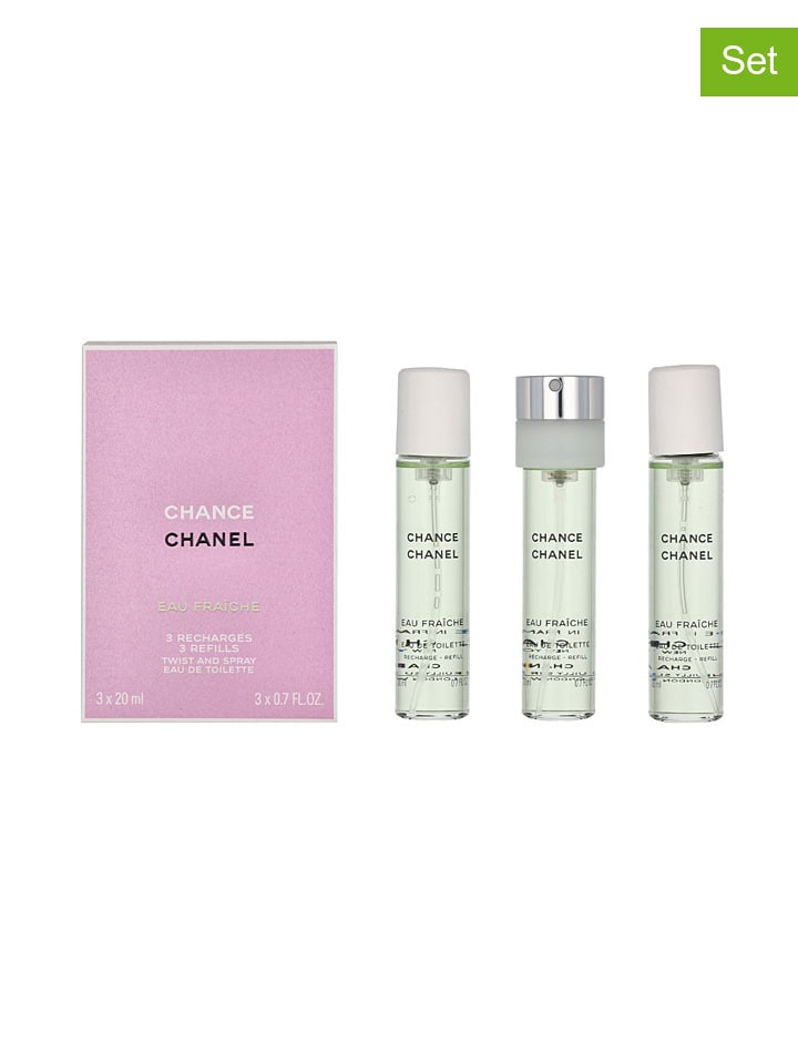 3-częściowy zestaw "Chance Eau Fraiche" - 3 x EDT, po 20 ml