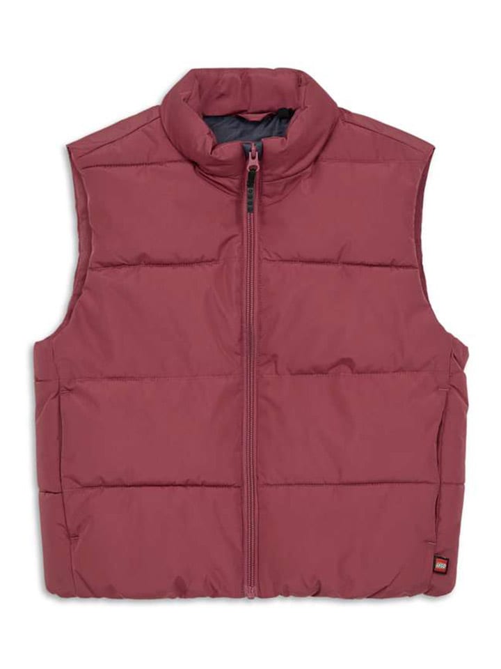 Doorgestikte bodywarmer rood
