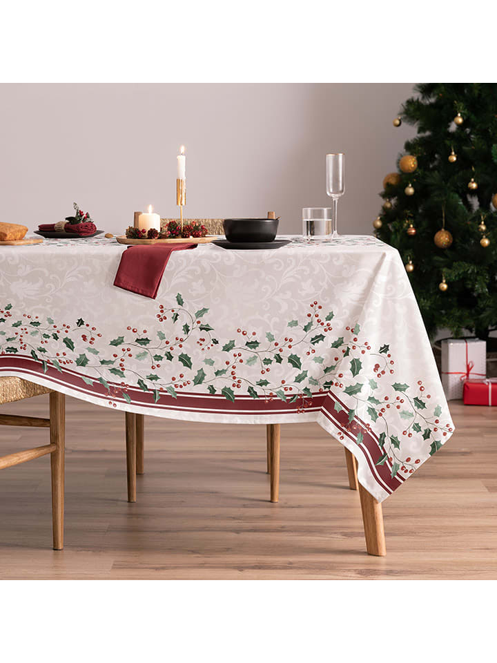 Obrus "Christmas Sally" w kolorze biało-zielonym