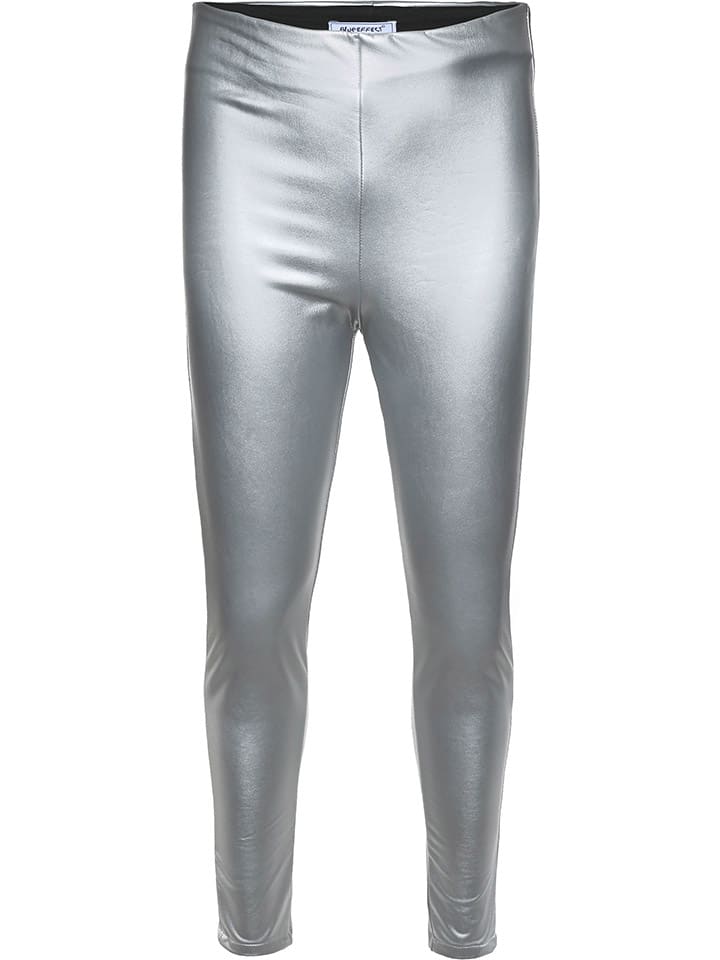 Legginsy w kolorze srebrnym