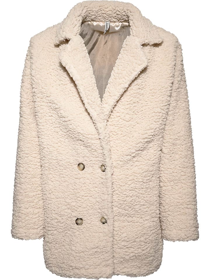 Fleece vest crème