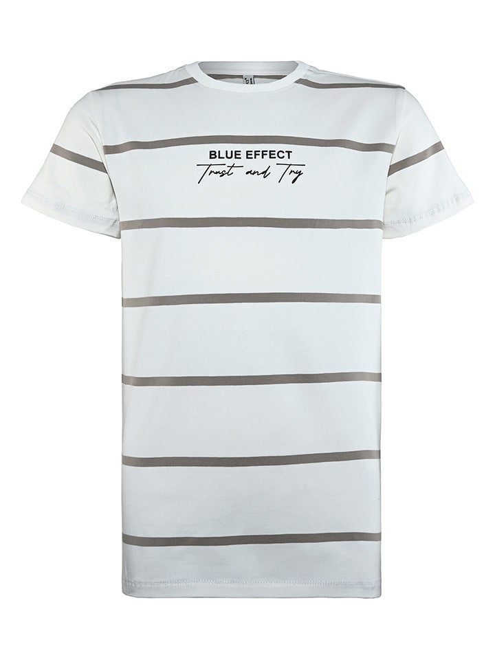 Shirt in Weiß/ Schwarz
