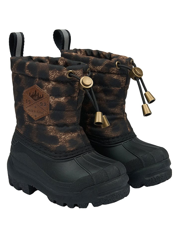 Winterboots in Braun/ Schwarz