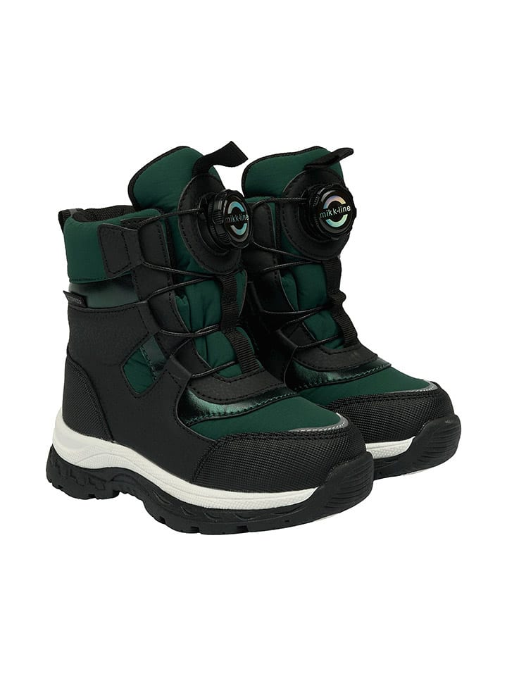 Winterboots in Grün/ Schwarz
