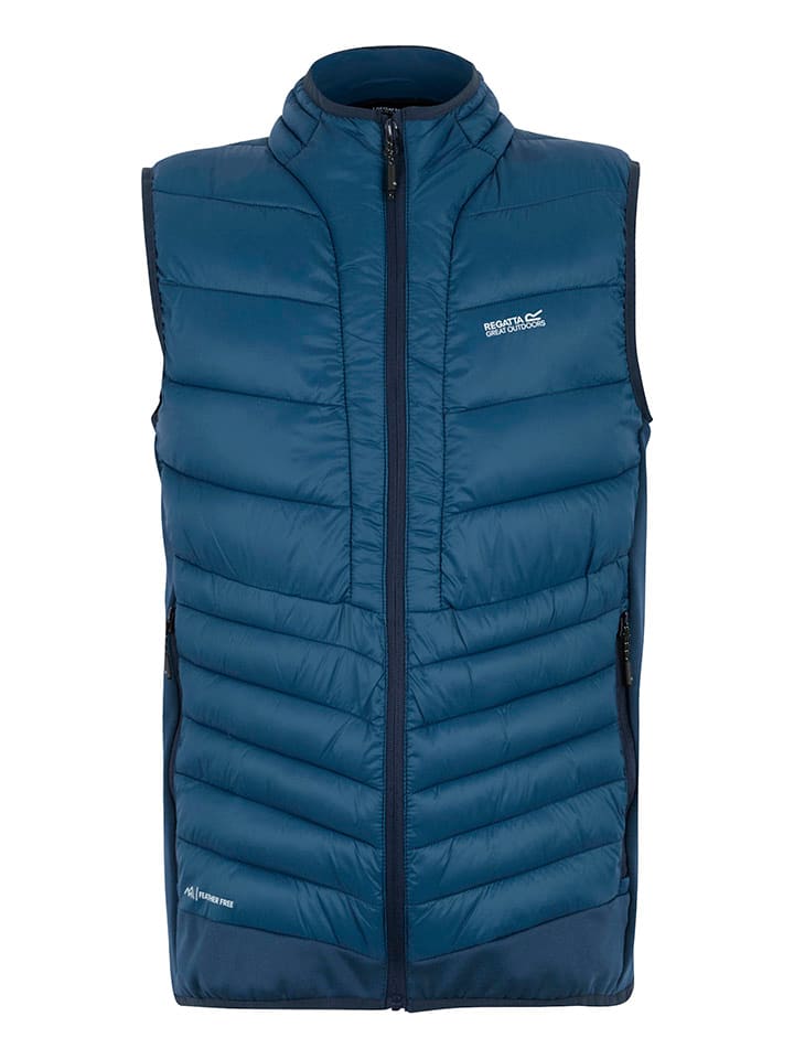Hybride bodywarmer "Leedre" blauw