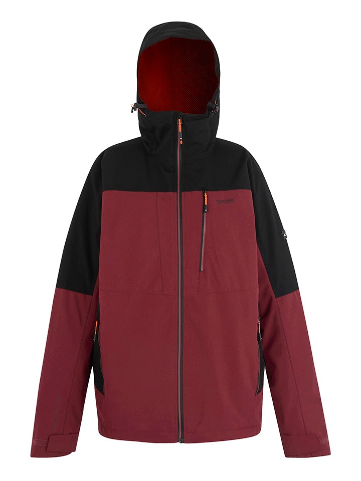 3in1-Funktionsjacke "Wentwood" in Schwarz/ Bordeaux