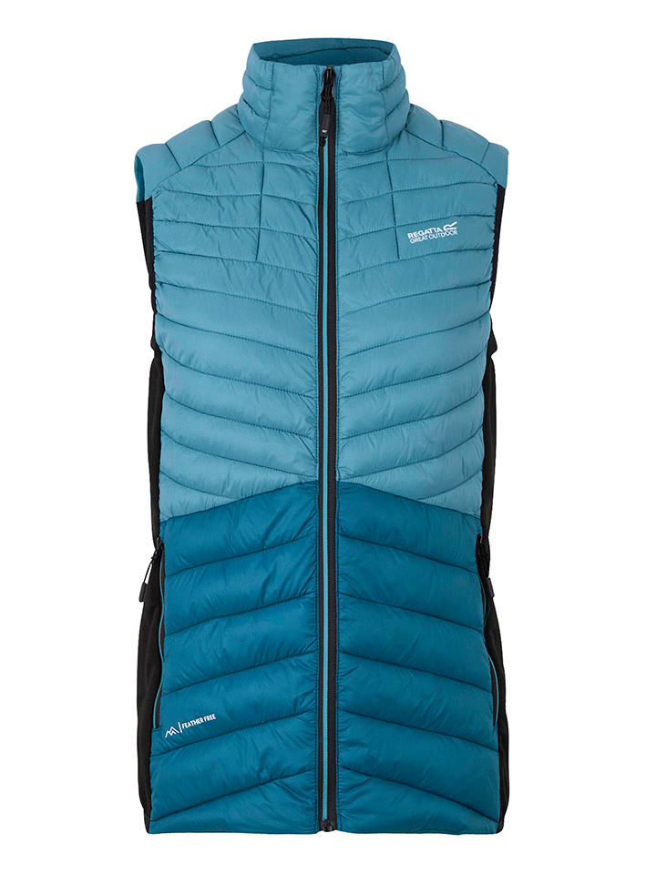 Hybride bodywarmer "Leedre" blauw