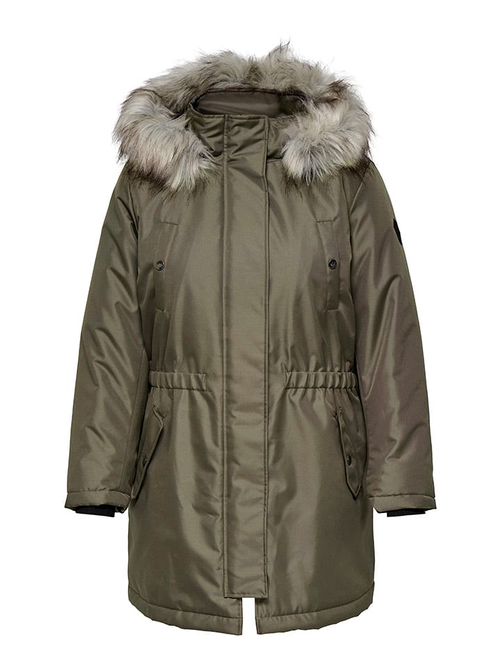 Parka w kolorze khaki
