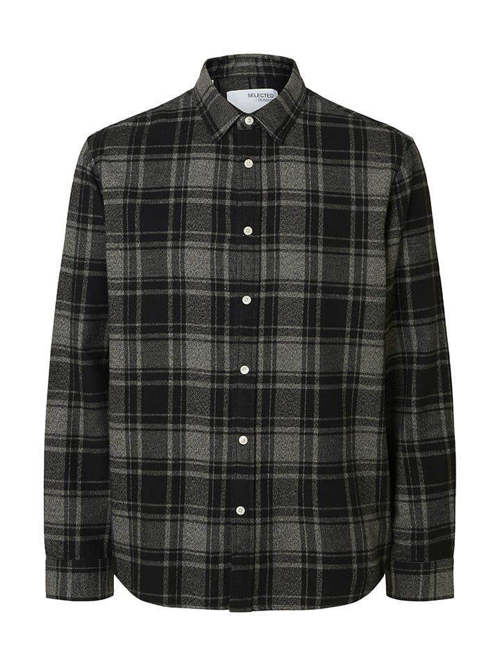 Blouse "Noah" grijs/zwart