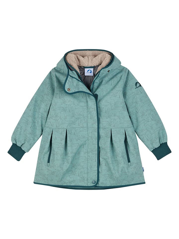 Parka zimowa 2w1 "Nivala" w kolorze turkusowym