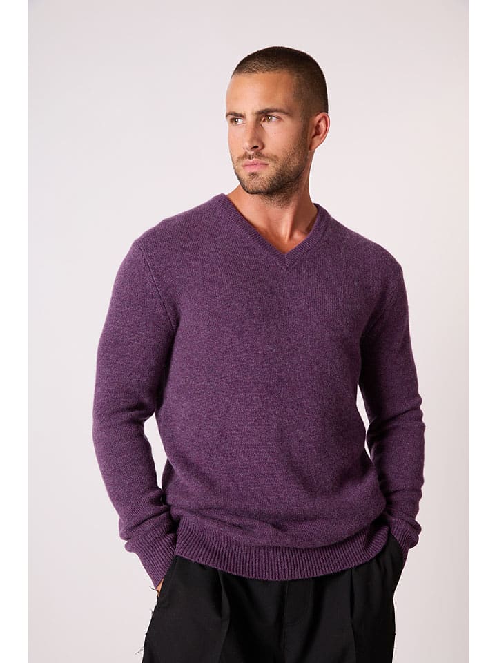 Kaschmir-Pullover "Enzo" in Lila