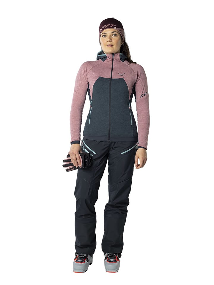 Fleecejacke "Tour Wool" in Hellrosa/ Anthrazit