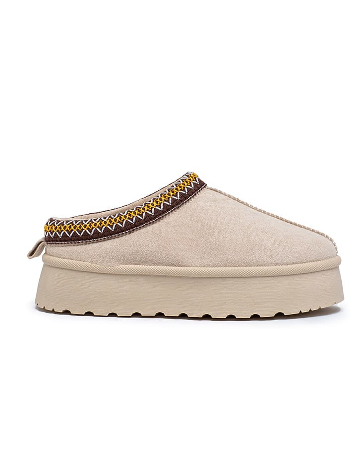 Hausschuhe in Beige