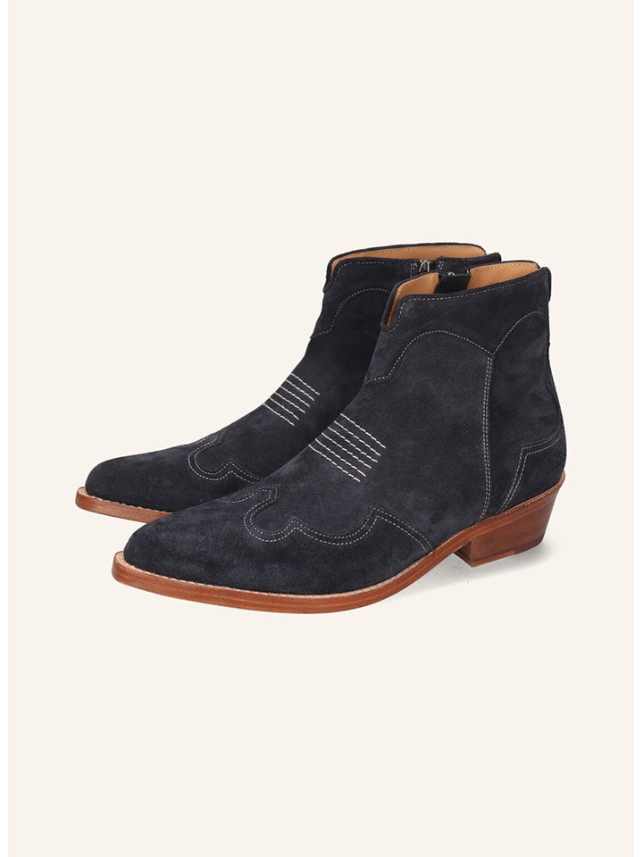 Leren boots "Shyla 3" donkerblauw