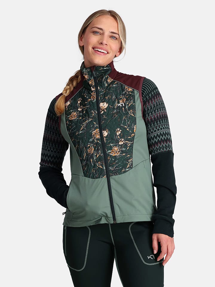 Functionele bodywarmer "Tirill" olijfgroen/donkergroen