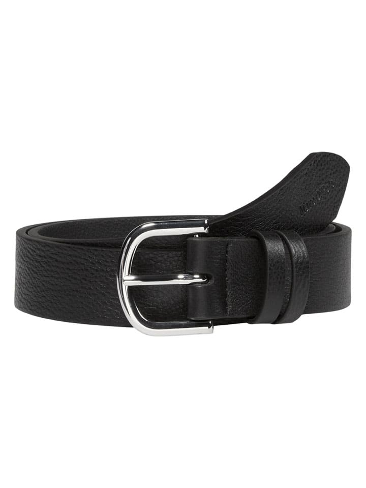 Leder-Gürtel in Schwarz