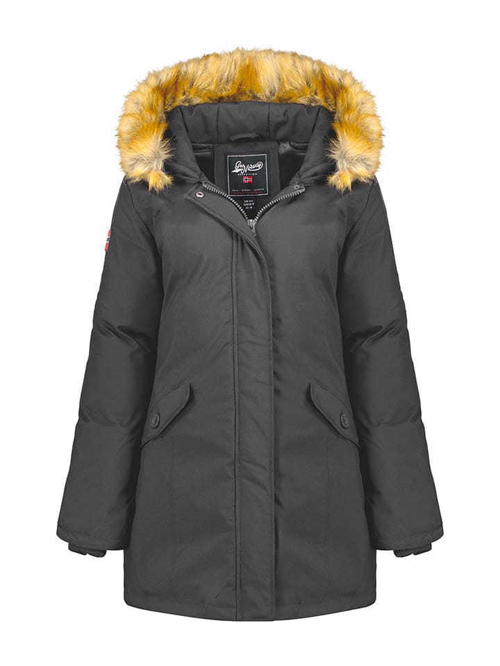 Parka "Dinasty" w kolorze ciemnoszarym