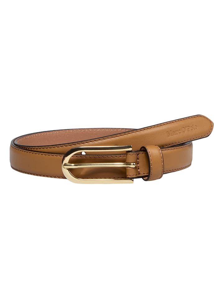 Leder-Gürtel in Hellbraun