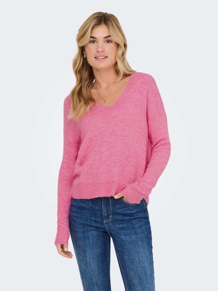 Sweter w kolorze jasnoróżowym