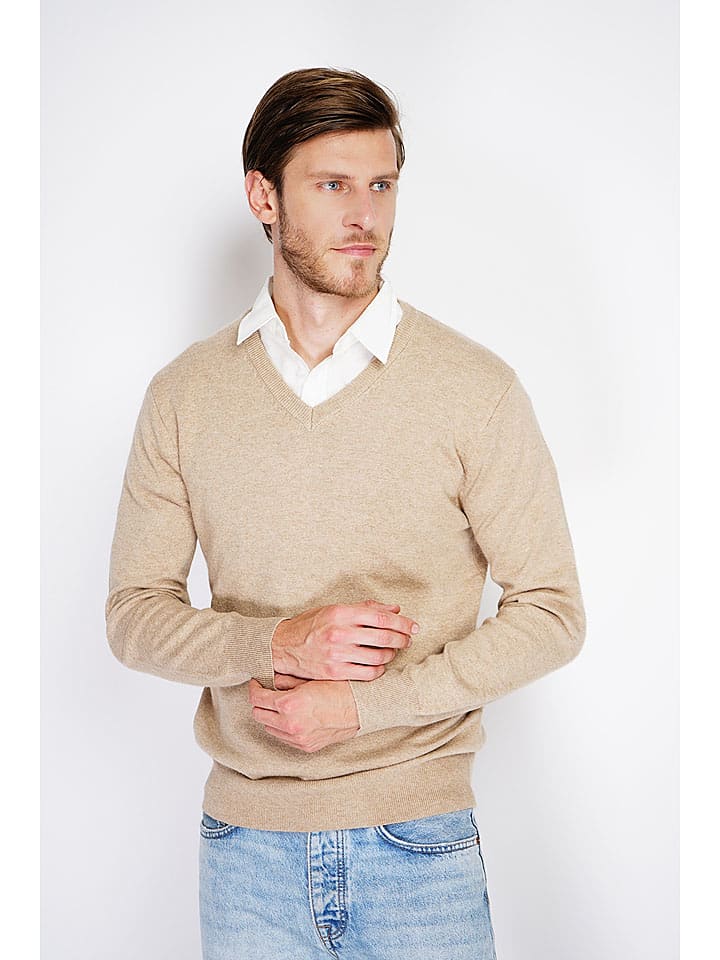 Sweter w kolorze beżowym