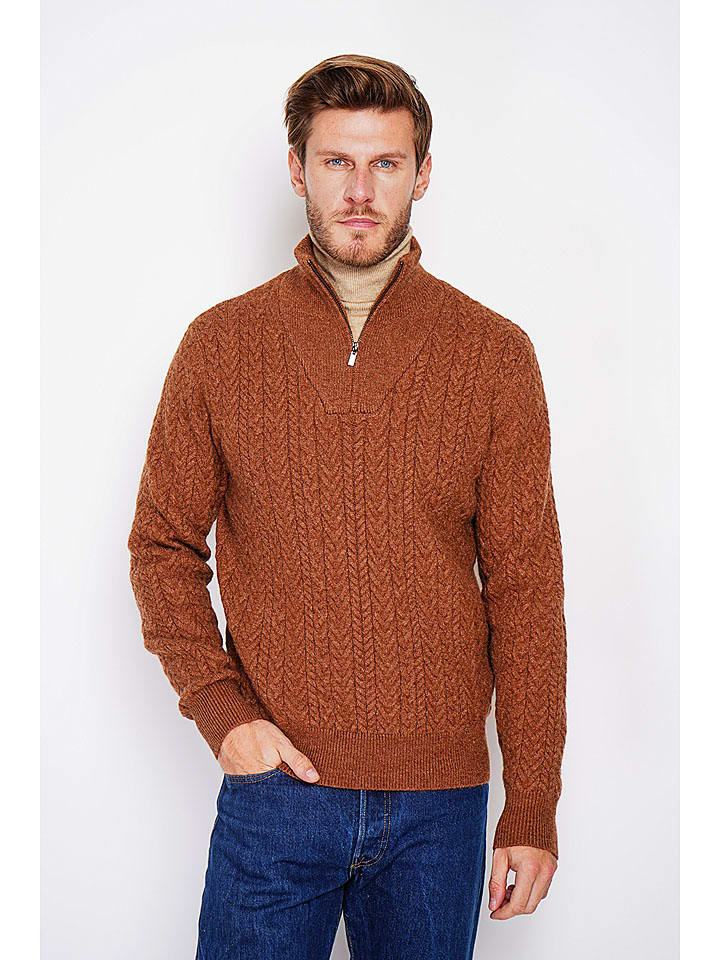 Pullover in Hellbraun