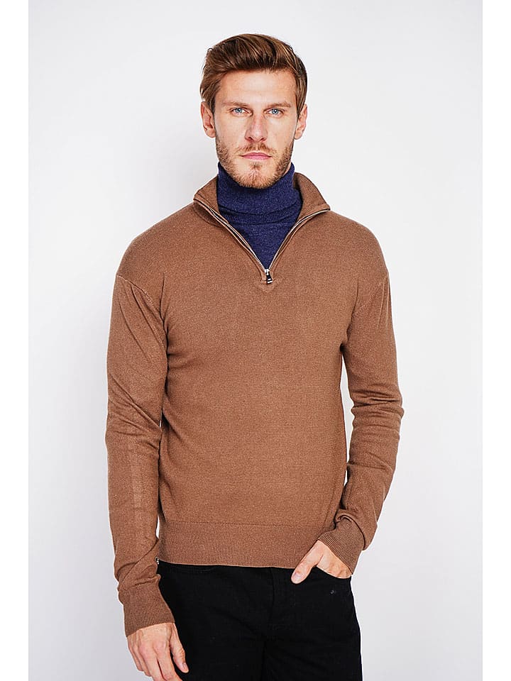 Sweter w kolorze jasnobrązowym
