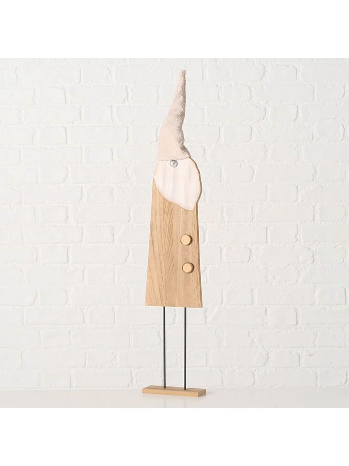 Decofiguur "Gornas" lichtbruin/wit - (H)90 cm