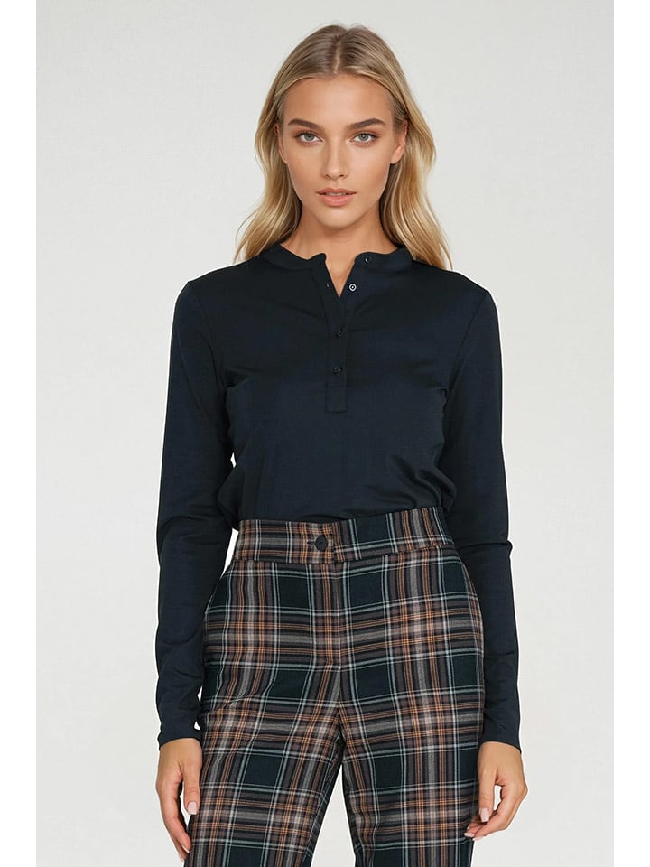 Bluse in Dunkelblau
