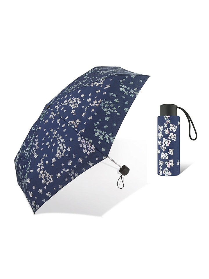 Parasol w kolorze granatowym ze wzorem - Ø 92 cm